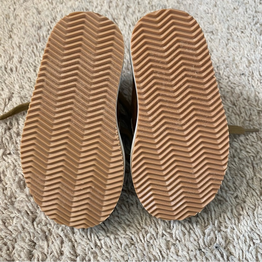 Toddler Moc Toe Boots, Cognac, Size 5 - Picture 9 of 11